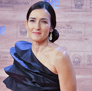La directora, guionista y exministra de cultura ngeles Gonzlez Sinde asiste a la Filmoteca de Navarra este mircoles 5